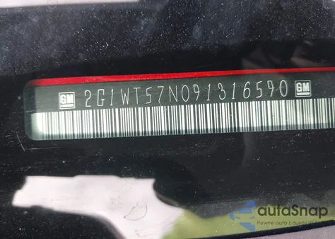 2009 Chevrolet Impala Lt из США, поврежденный, VIN 2G1WT57N091316590